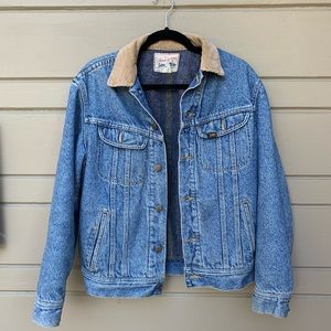 Vintage Lee denim Jacket with corduroy collar